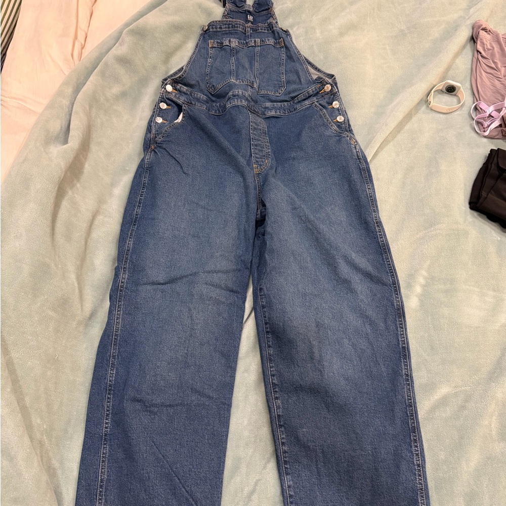 GAP Women's Classic Blue Denim Overalls